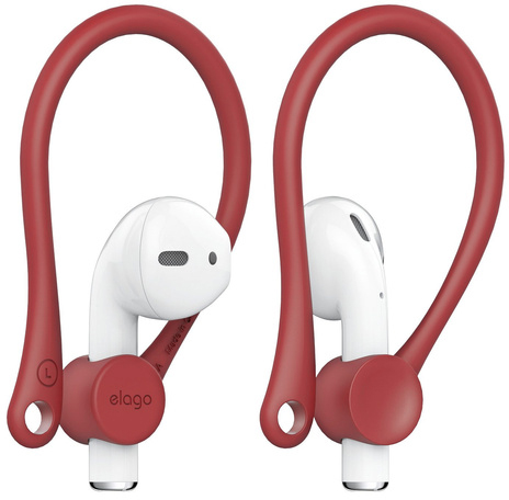 Держатель Elago Earhook (EAP-HOOKS) для наушников Apple AirPods (Red) купить в интернет-магазине icover