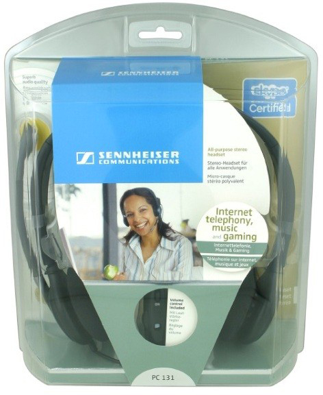 Sennheiser PC 131 (500912) - проводная стереогарнитура (Black) купить в интернет-магазине icover