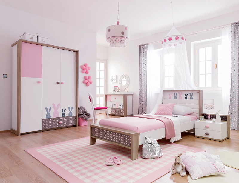 Купить newJoy Pink Bunny BNP-1001 (10-305-1001) - шкаф 3-х дверный (Pink) в Моск