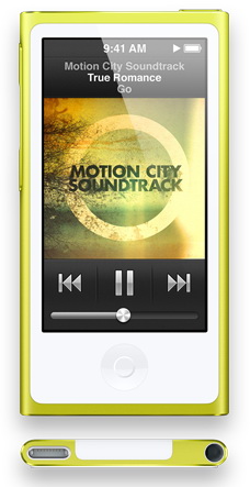 Apple iPod nano 7G 16Gb Yellow MD476RU/A купить в интернет-магазине icover