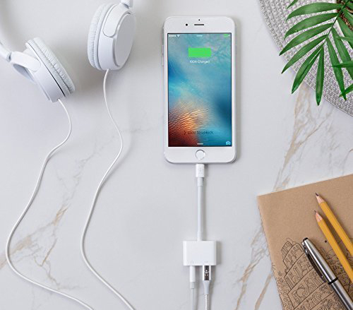 Переходник Belkin 3.5mm Audio + Charge RockStar F8J212btWHT (White) купить в интернет-магазине icover