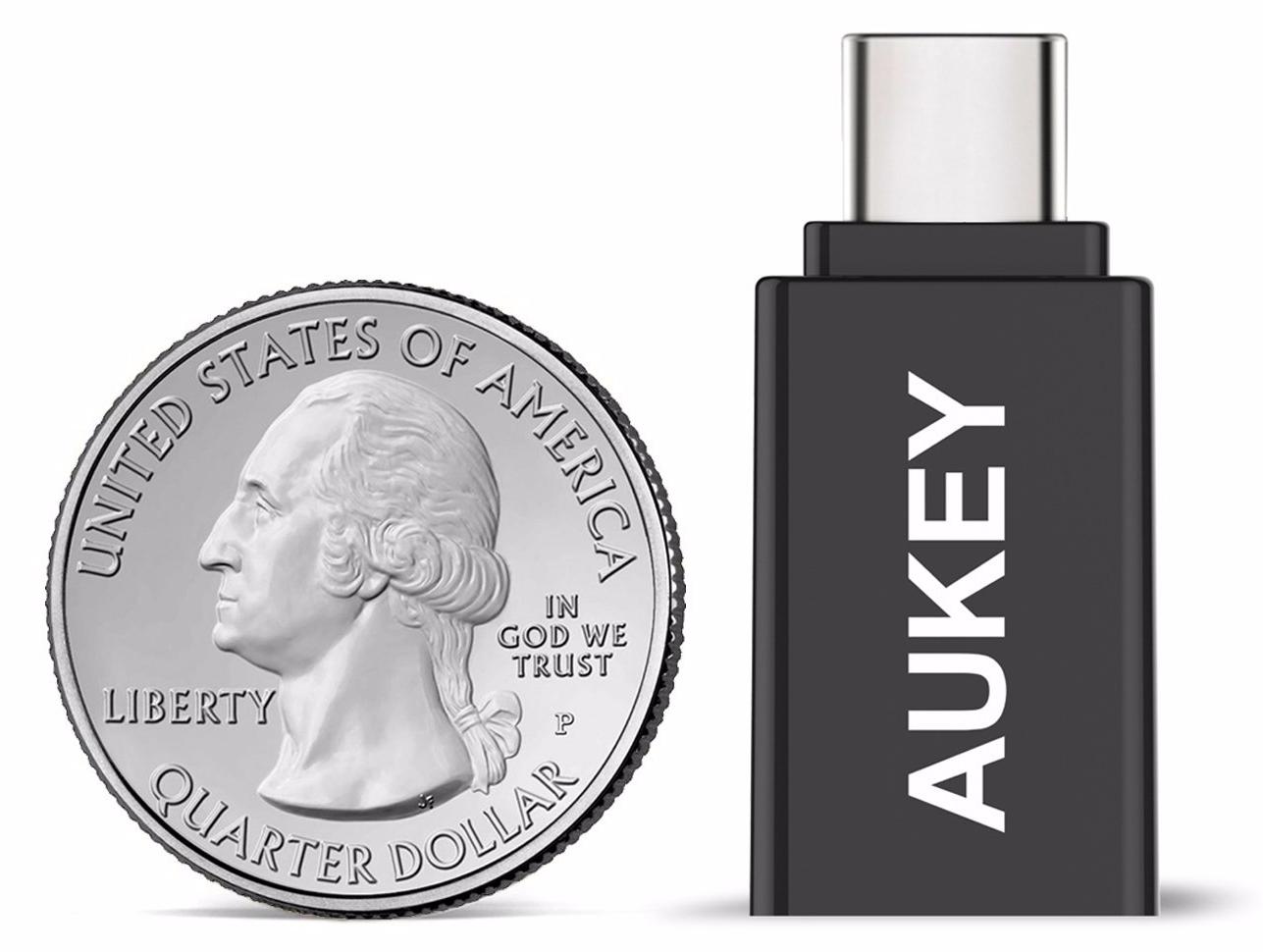 Комплект переходников Aukey CB-A1 USB 3.0 - USB-C (Black) купить в интернет-магазине icover