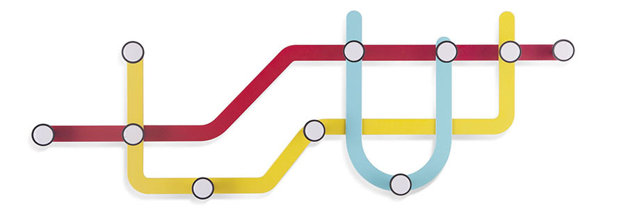 

Вешалка Subway, разноцветная