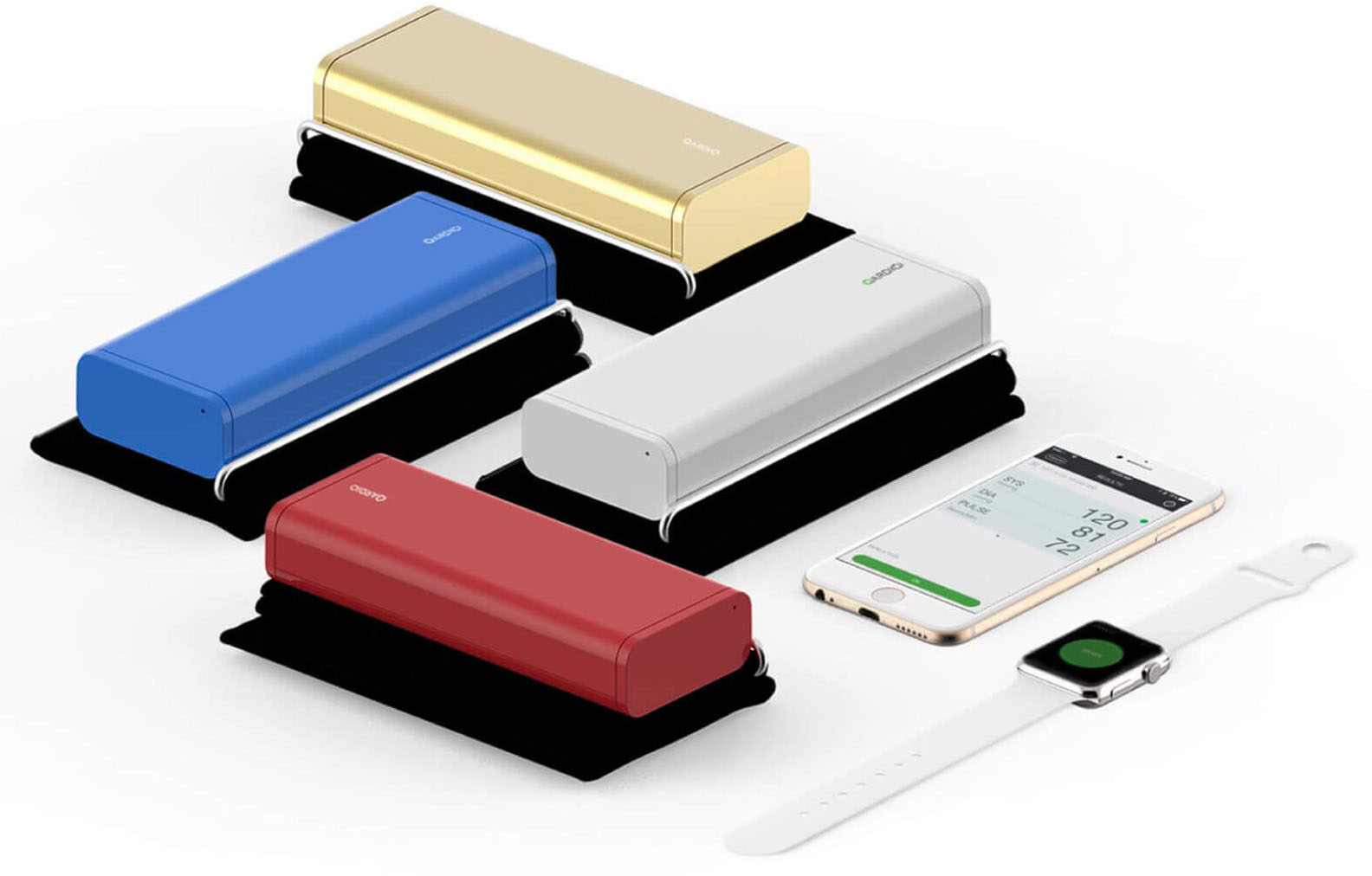 Qardio Arm A100 - беспроводной тонометр (Blue) купить в интернет-магазине icover