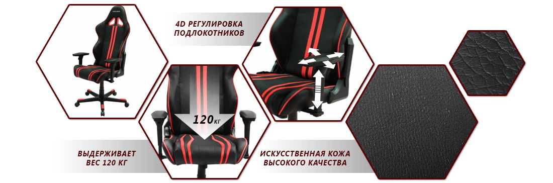 Компьютерное кресло DXRacer OH/RE99/N (Black) купить в интернет-магазине icover