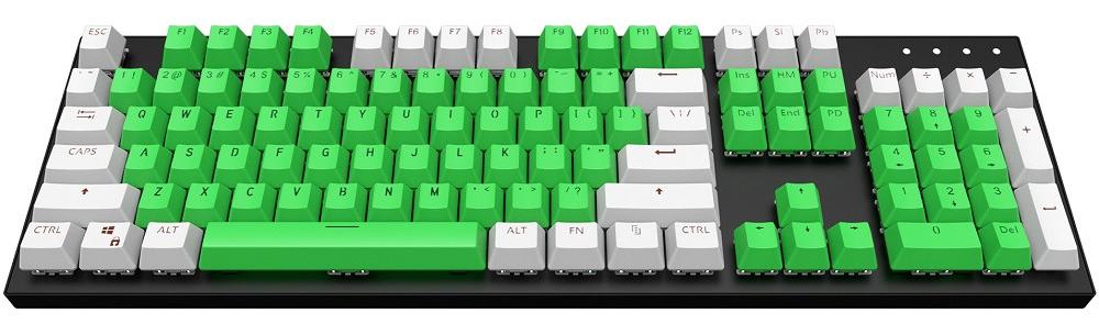 Комплект клавиш Dark Project Keycaps KS-18 (Green/White) купить в интернет-магазине icover