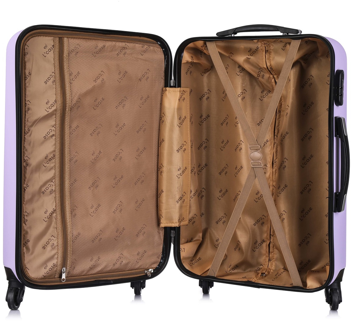 Чемодан L'Case Phuket (Light Purple) размер L купить в интернет-магазине icover