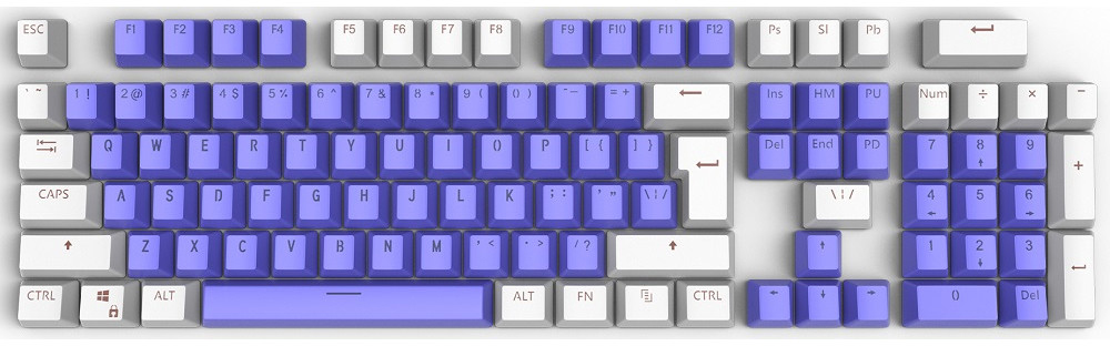 

Комплект клавиш Dark Project Keycaps KS-9 (Purple/White)