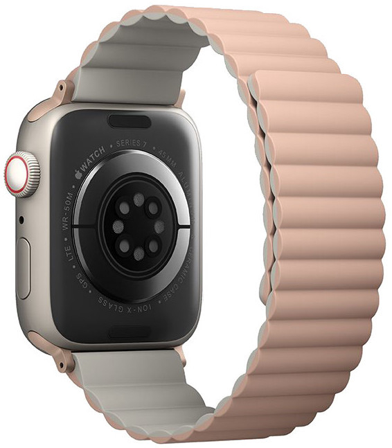 Ремешок Uniq Revix (41MM-REVPNKBEG) для Apple Watch 41 / 40 / 38 mm (Pink/Beige) купить в интернет-магазине icover