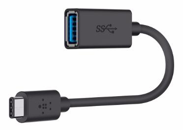 Кабель-переходник Belkin USB-C to USB-A Adapter F2CU036btBLK (Black) купить в интернет-магазине icover