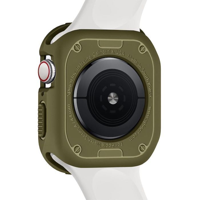 Чехол Spigen Rugged Armor (062CS24469) для Apple Watch SE/4/5/6 44mm (Olive Green) купить в интернет-магазине icover
