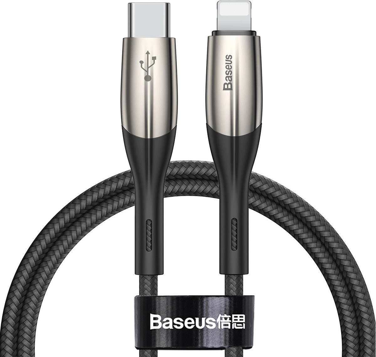 

Кабель Baseus Horizontal (CATLSP-01) USB-C/Lightning 1m (Black)