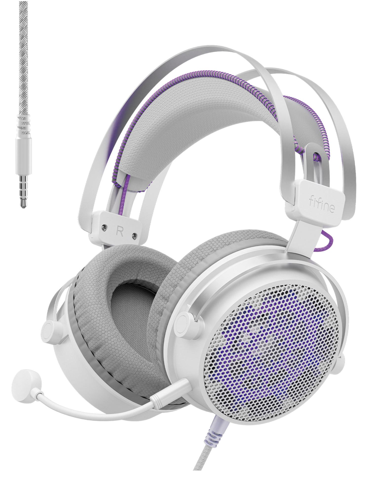 Наушники мониторные Fifine H18 Gaming Headsets (White) купить в интернет-магазине icover