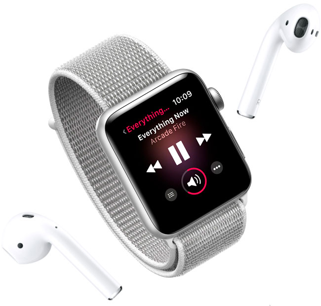 Умные часы Apple Watch Series 3 42 mm (Space Gray Aluminum/Black Sport Band) купить в интернет-магазине icover
