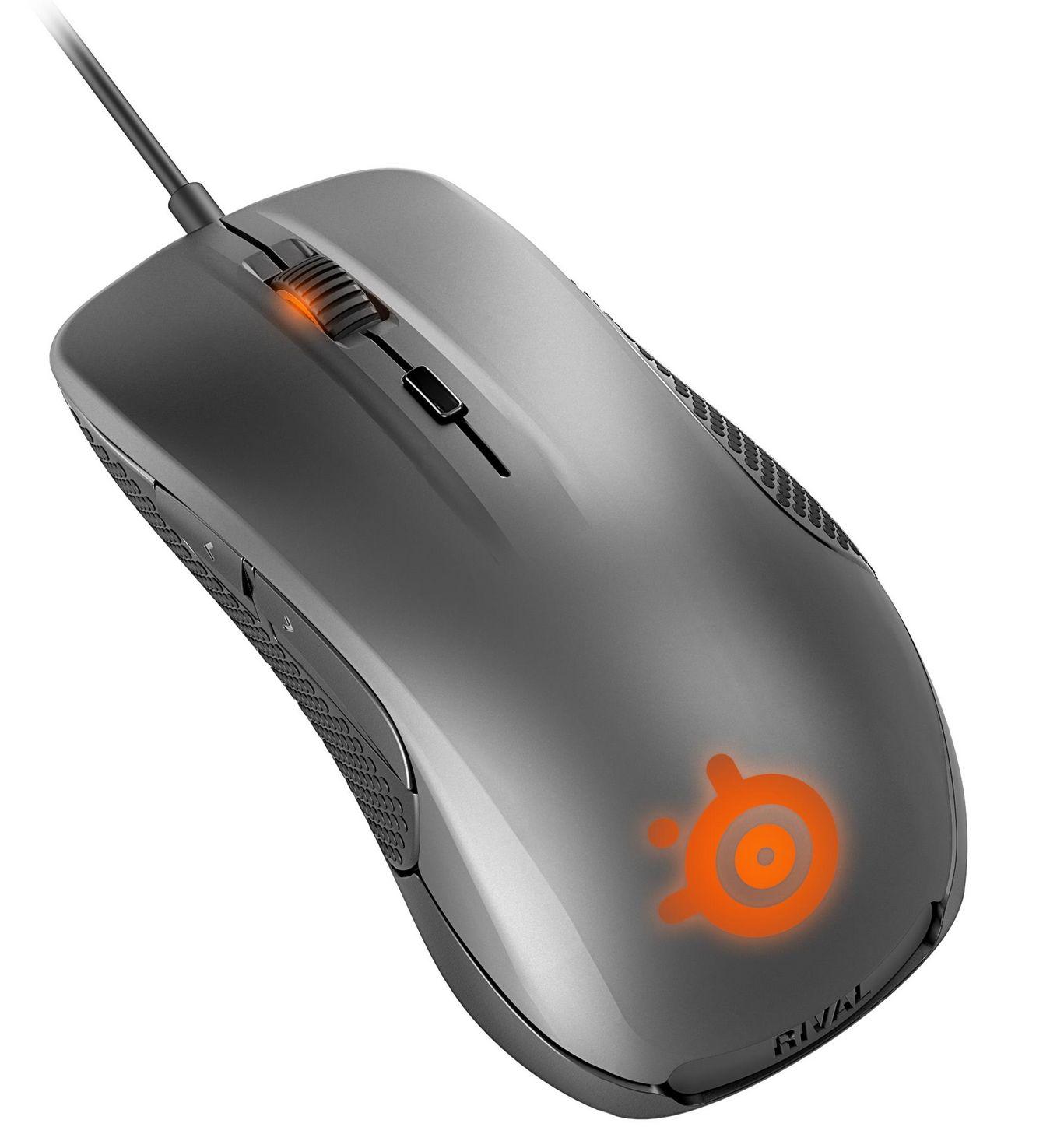 Steelseries Rival 300 (62350) - проводная мышь (Silver) купить в интернет-магазине icover