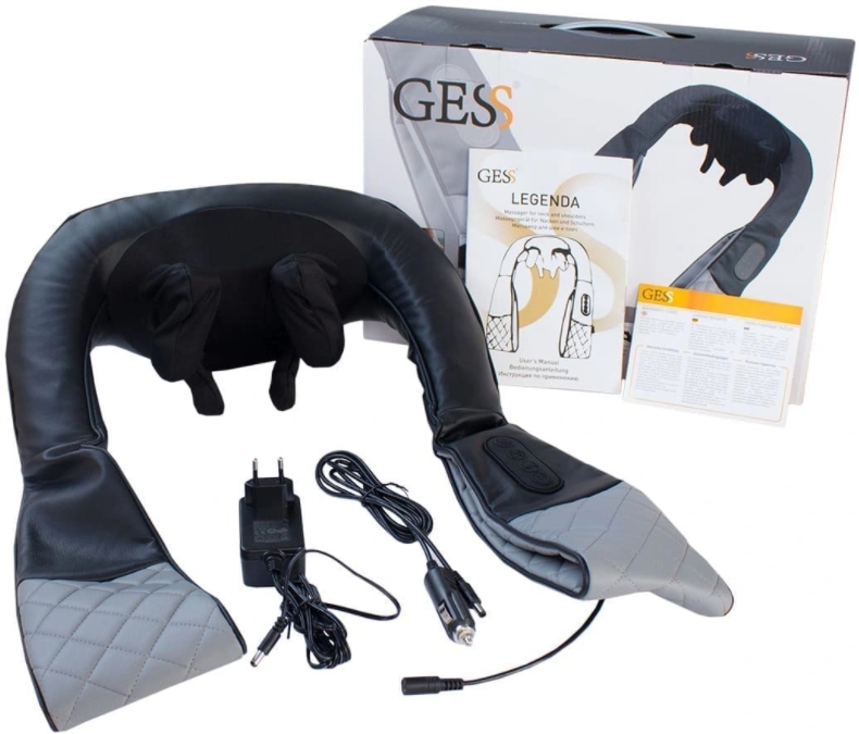 Массажер для шеи и плеч GESS Legenda (Black) купить в интернет-магазине icover
