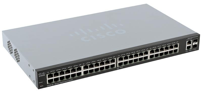 Cisco SG 200-50 50-port Gigabit Smart Switch - управляемый коммутатор купить в интернет-магазине icover