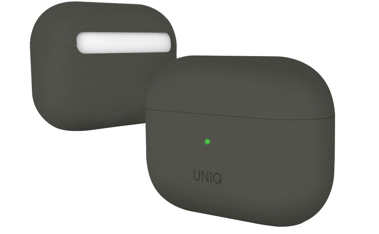 

Чехол Uniq Lino Hybrid Liquid Silicon для AirPods Pro (Moss Grey)