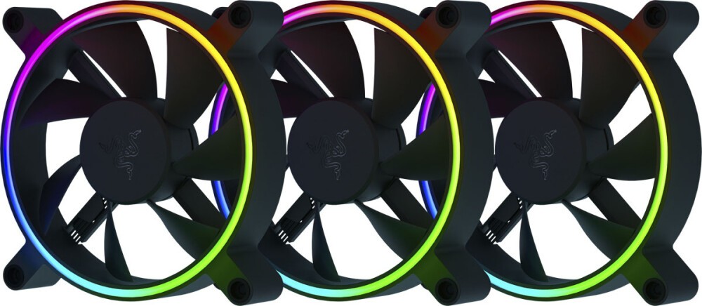 Корпусные вентиляторы Razer Kunai Chroma 140mm 3pcs (RC21-01810200-R3M1) купить в интернет-магазине icover