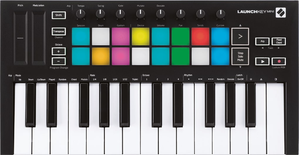 MIDI-клавиатура Novation Launchkey Mini MK3 (Black) купить в интернет-магазине icover