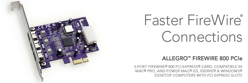 Sonnet Allegro FireWire 800 PCIe Card (FW800-E) - контроллер PCIe купить в интернет-магазине icover