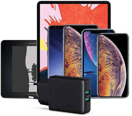Сетевое зарядное устройство Aukey PA-U50 24W (Black) купить в интернет-магазине icover