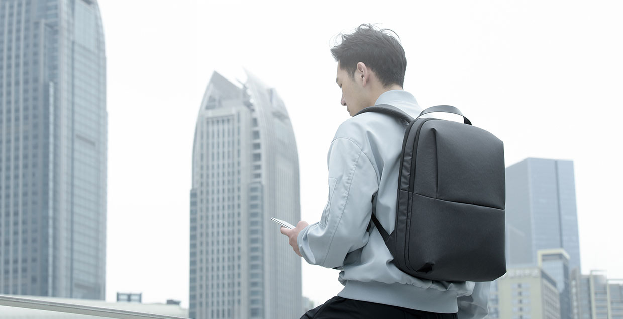 Рюкзак Meizu Minimalist Urban для ноутбука 15.6" (Grey) купить в интернет-магазине icover