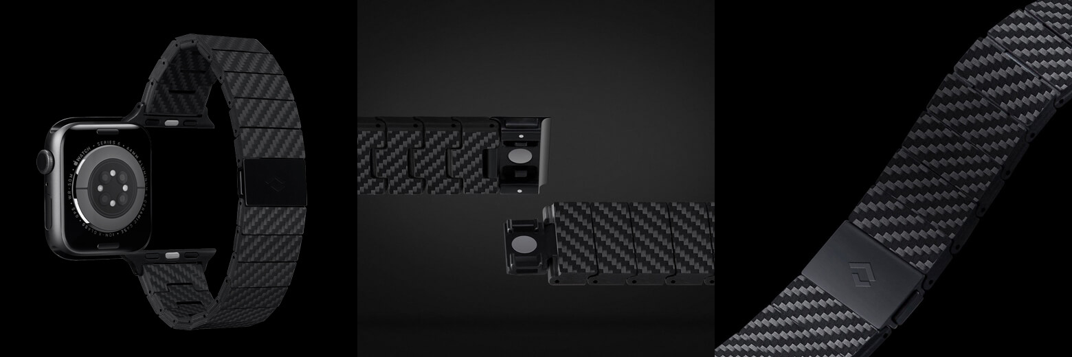 Ремешок Pitaka Carbon Fiber Modern для Apple Watch Series SE/7-1 42/44/45 mm (AWB1003) купить в интернет-магазине icover