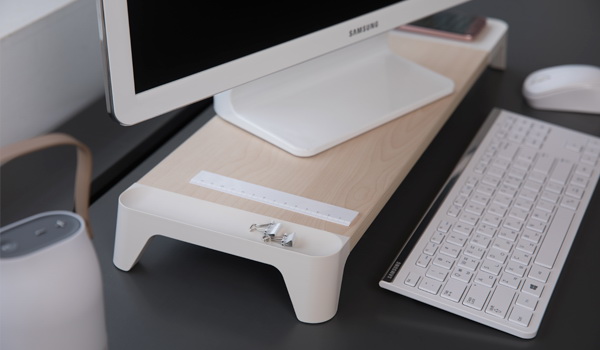 Подставка для монитора Pallo Woody Wireless Charger (White) купить в интернет-магазине icover