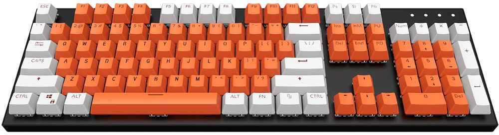 Комплект клавиш Dark Project Keycaps KS-8 (Orange/White) купить в интернет-магазине icover
