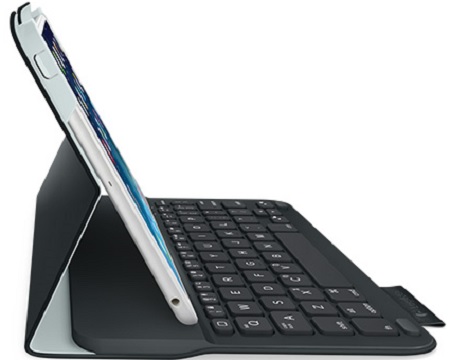 Logitech Ultrathin Keyboard Folio (920-006150) - чехол-клавиатура для iPad mini (Carbon Black) купить в интернет-магазине icover
