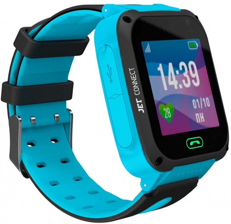 Детские умные часы Jet Kid Connect (Blue) купить в интернет-магазине icover