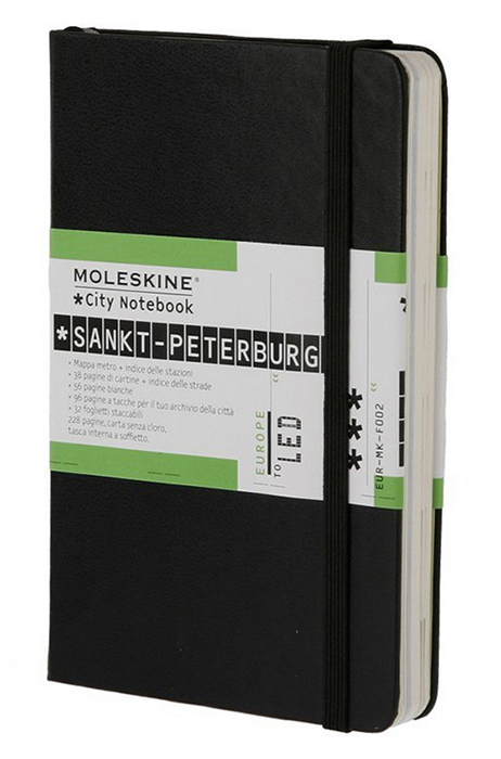 Moleskine City Notebook St.Petersburg (CN022) - записная книжка (Black) купить в интернет-магазине icover