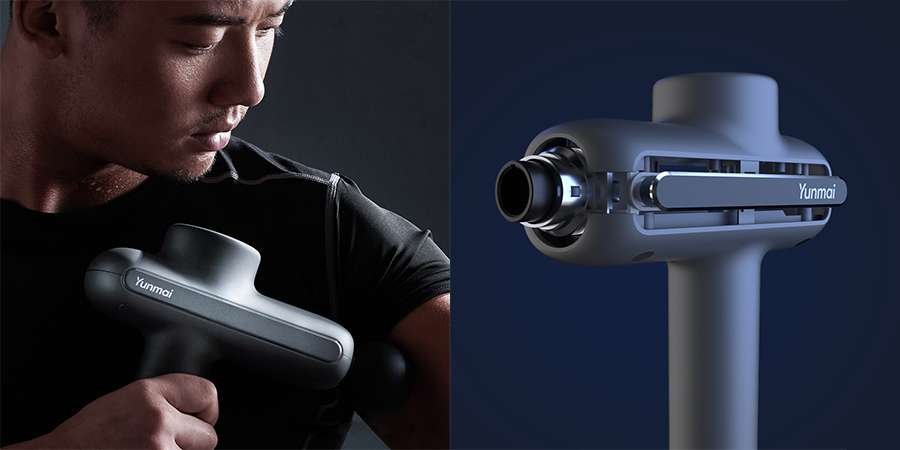 Перкуссионный массажер Xiaomi Yunmai Fascia Massager Pro Basic YMJM-551S (Grey) купить в интернет-магазине icover