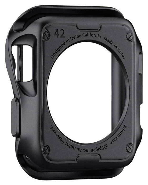 Чехол Spigen Slim Armor (059CS22563) для Apple Watch series 1/2/3 42mm (Space Gray) купить в интернет-магазине icover