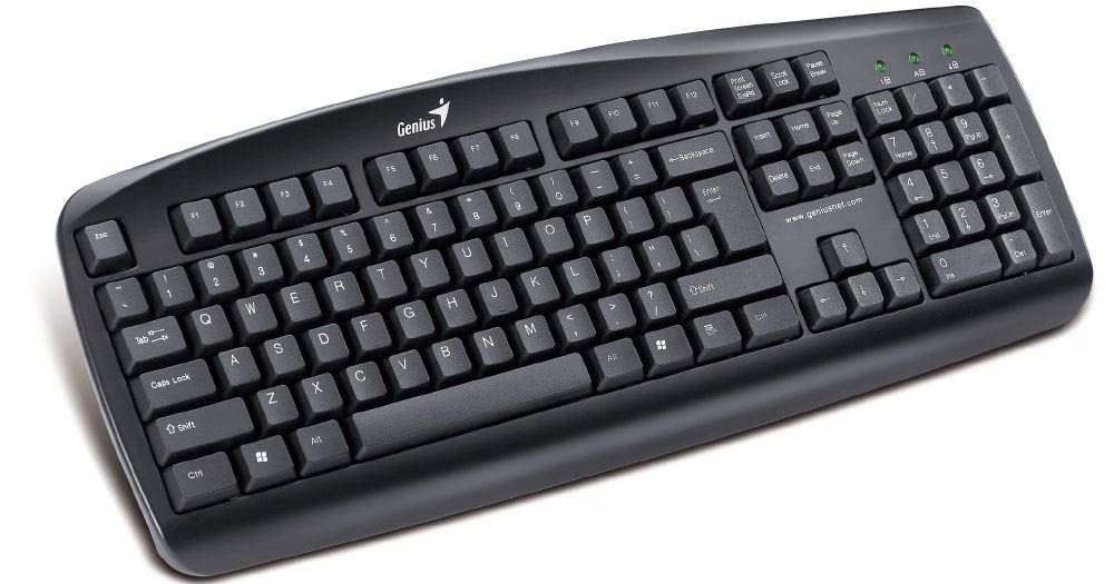 Genius KB-110 USB/RU/CB - проводная клавиатура (Black) купить в интернет-магазине icover