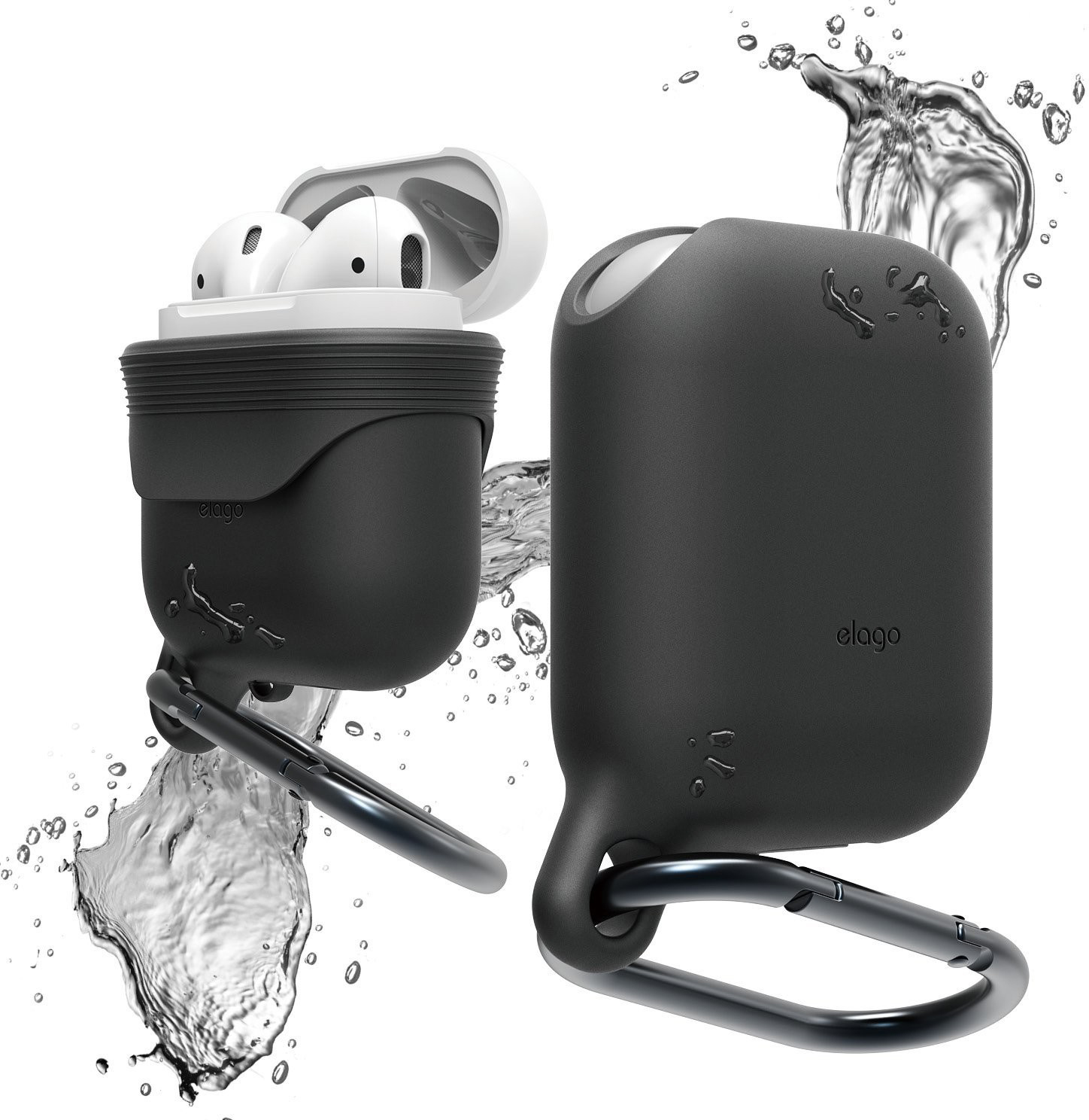 

Чехол Elago Waterproof Hang Case для AirPods (Black)