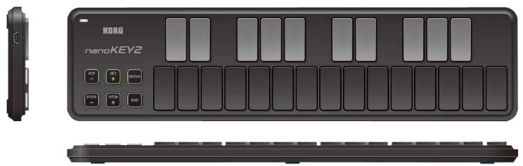 MIDI-клавиатура Korg nanoKEY2 A030500 (Black) купить в интернет-магазине icover