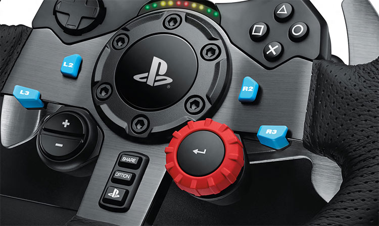 Logitech G29 Driving Force - игровой комплект для PS3 и PS4 (Black) купить в интернет-магазине icover