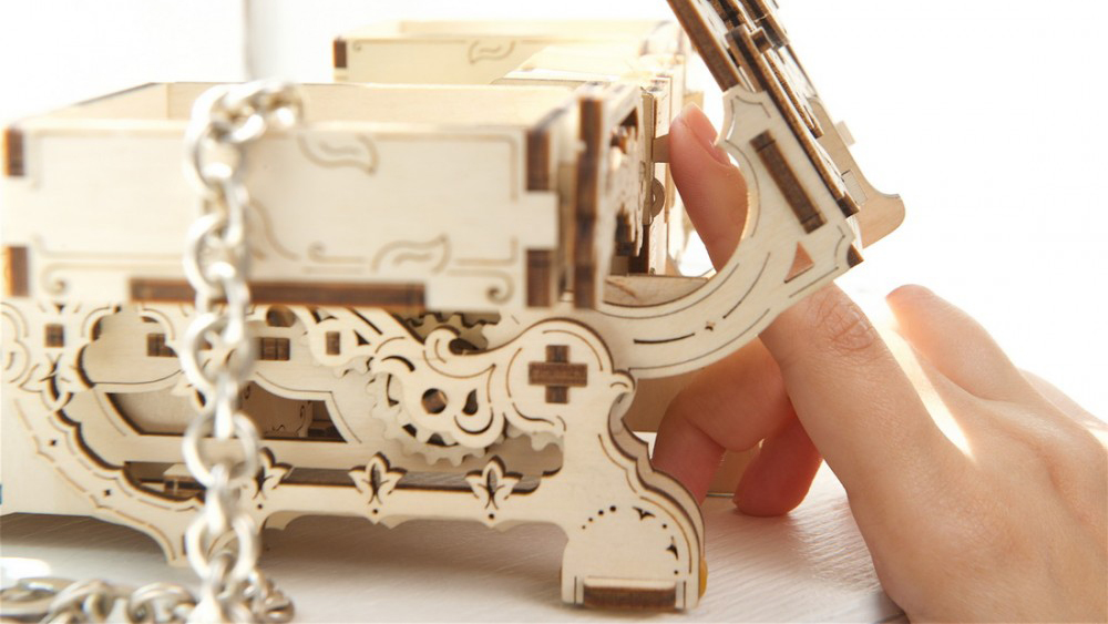 3D-пазл UGears Антикварная шкатулка (70089) купить в интернет-магазине icover