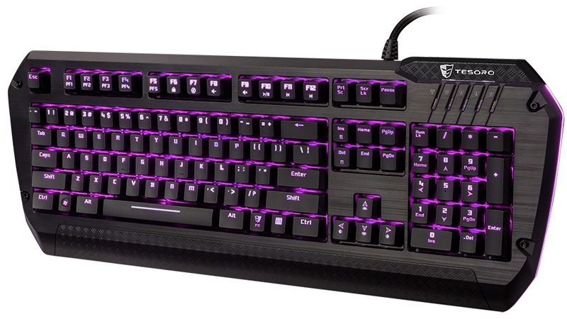 Tesoro Lobera Spectrum (TS-G5SFL) - игровая клавиатура (Black/Kailh Black) купить в интернет-магазине icover