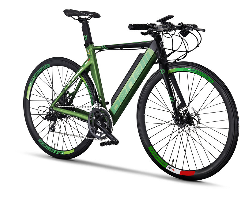 Велогибрид Eltreco Benelli E-misano 021681-2010 (Black/Green) купить в интернет-магазине icover