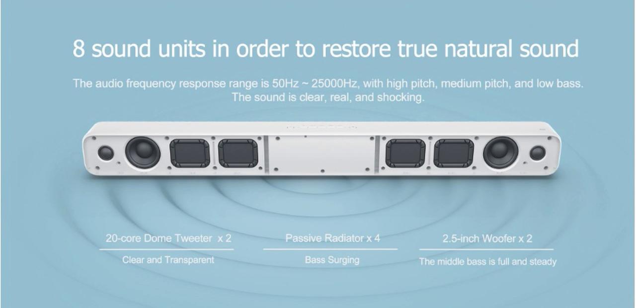 Саундбар Xiaomi Mi TV SoundBar (White) купить в интернет-магазине icover