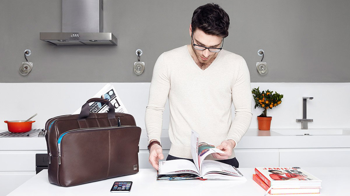 Сумка Knomo Newbury (155-256-BRN) для ноутбука до 15" (Brown) купить в интернет-магазине icover