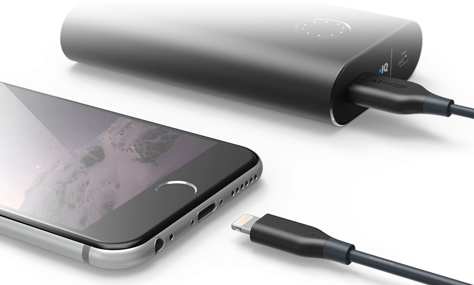 Anker PowerLine 3 м (A8113H11) - кабель Lightning to USB (Space Gray) купить в интернет-магазине icover