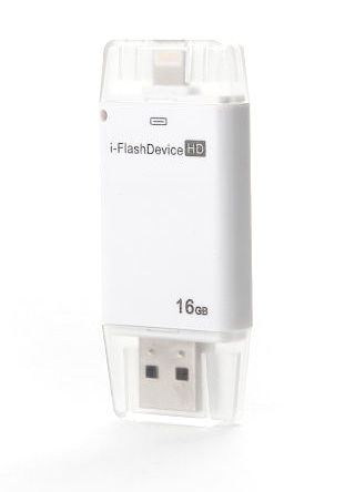 i-FlashDevice HD 16 Gb - внешний накопитель для iOS-устройств (White) купить в интернет-магазине icover