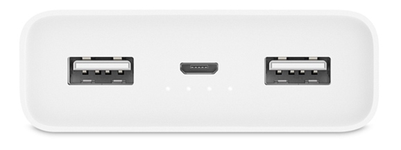 Внешний аккумулятор Xiaomi Mi Power Bank 2С PLM06ZM (White) купить в интернет-магазине icover