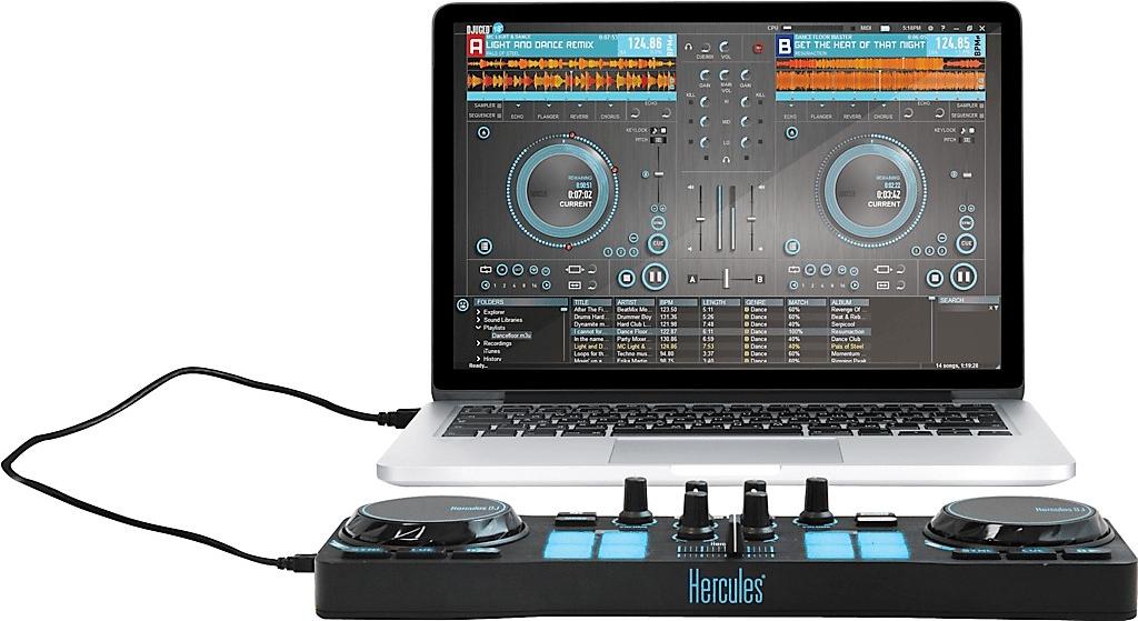 DJ-контроллер Hercules DJ Party Starter Kit (Black) купить в интернет-магазине icover