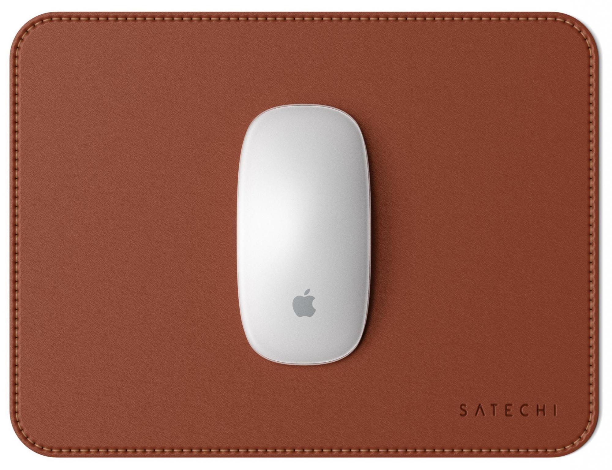 Коврик для мыши Satechi Eco-Leather Mouse Pad ST-ELMPN (Brown) купить в интернет-магазине icover