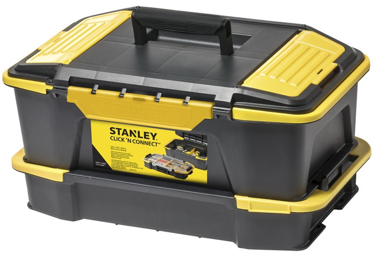 Ящик с органайзером для инструментов Stanley Click&Connect 1-71-962 (Black/Yellow) купить в интернет-магазине icover